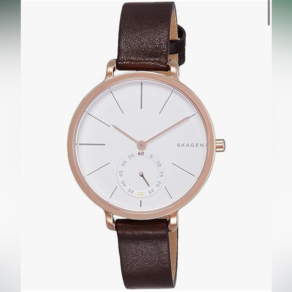 Skagen Women's Hagen Brown Genuine Leather Watch SKW2356 - Picture 2 of 7